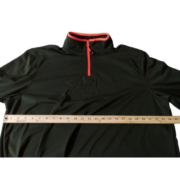 Men's Starter 1\4 Zip Green And Orange Size XL 46/48 Pullover Sweatshirt... - Picture 7 of 16